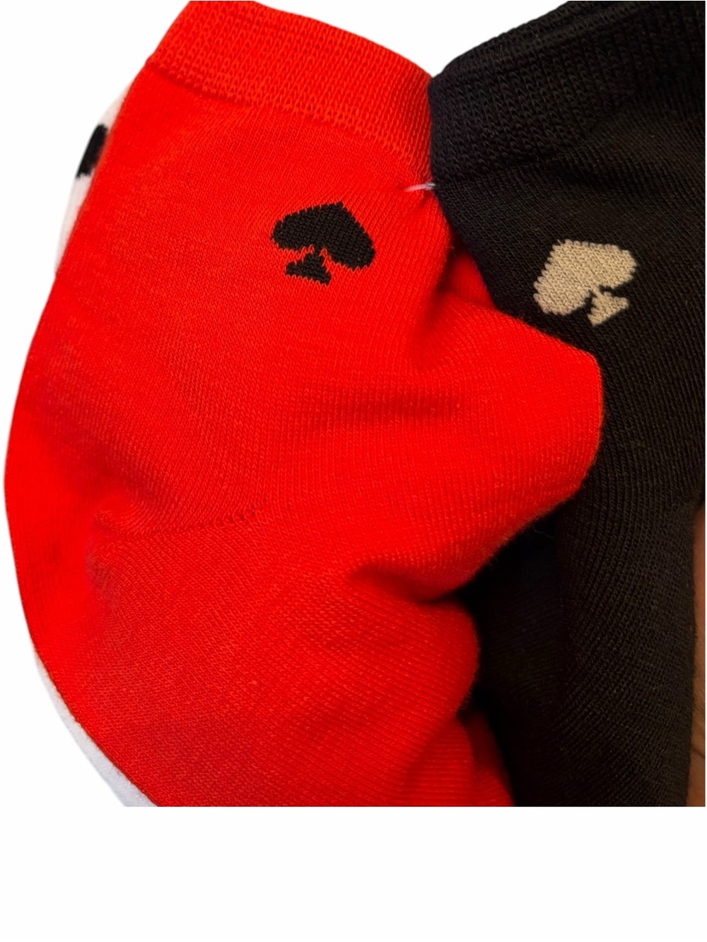 Kate Spade Lady Bug Polka Dot Red Black White 3 Pack Low Rise Quarter Socks - Picture 5 of 6